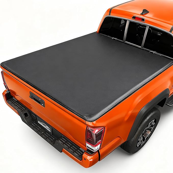 Soft Roll Up Truck Bed Tonneau Cover for 2016-2025 2026 Toyota Tacoma Fits 5FT Bed (60.5") | Only for Models with The Deck Rail System