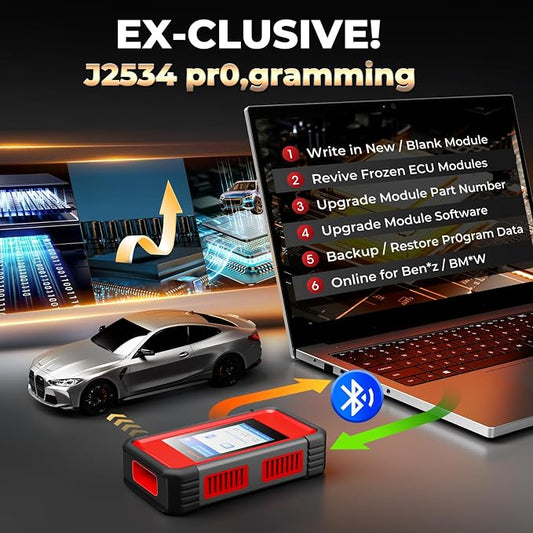 Launch X431 Scanner PRO5 J2534 Pr0gram ECU Coding, Topology, 60+ Services, Bi-Directional All System Scan Tool, CANFD DOIP, 200+ Brands, Guided Functions, 10+ High-end Features, BST360 Included