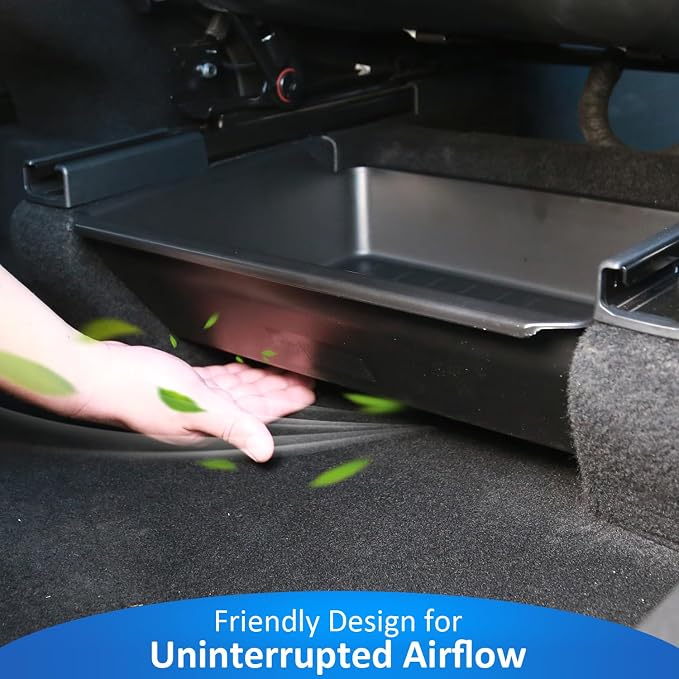 GEEDAR Under Seat Storage Box Organizer for Tesla Model Y 2025 Refresh (Juniper) - Rear Section, New Model Y 2025 Hidden Storage Box, Washable Underseat Organizer Fit Tesla Model Y 2025 Accessories