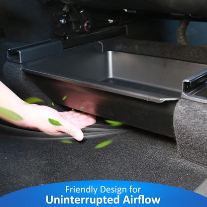 GEEDAR Under Seat Storage Box Organizer for Tesla Model Y 2025 Refresh (Juniper) - Rear Section, New Model Y 2025 Hidden Storage Box, Washable Underseat Organizer Fit Tesla Model Y 2025 Accessories