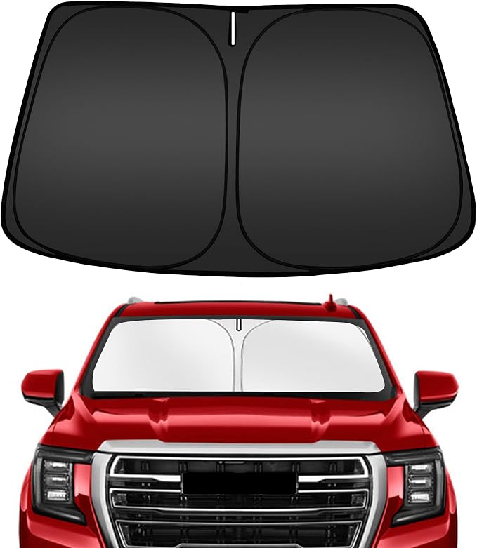 ARISMOTOR Windshield Sun Shade for GMC Yukon XL 2021-2025 2026, Custom Fit Foldable Front Window Sunshade Sun Visor Protector, Block UV Rays Keep Your Car Cooler
