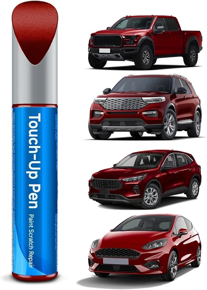 E4/F1/6D/M6886/M6470/6470C Vermillion Red Touch Up Paint Compatible with Ford Exact Match Touch Up Paint Car Scratch Repair