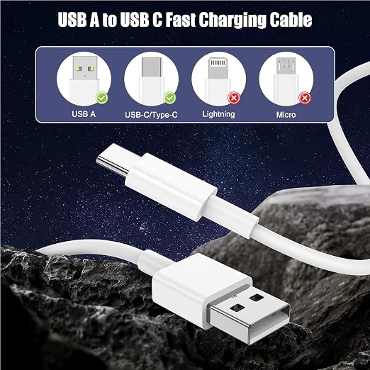 Car Carplay Cable USB to USB C Cable for iPhone 16 15 Pro Plus Pro Max，3-Pack 3.3FT USB A to USB C Cable for iPad Pro/Air/Mini，for Samsung S24/S23/S22/S21，for MacBook Pro/Air and More