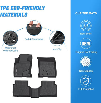 Nilight TPE Floor Mats for Ford Escape (NOT for Hybrid) 2020 2021 2022 2023 2024 2025 2026,All Weather Custom Fit Heavy Duty Floor Liners