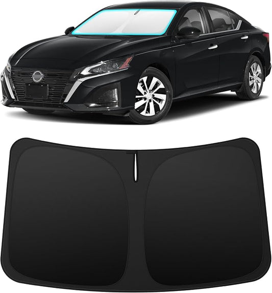 INSAUTO Custom Fit Windshield Sun Shade Accessories for Nissan Altima 2019-2026, Foldable Front Window Sunshade, UV & Heat Reflector, Keeps Interior Cool, Includes Storage Bag