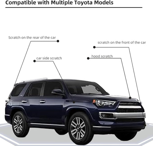 Dark/Nautical Blue Metallic(8S6) Car Paint Touch Up Pen Compatible with Toyota, 2-In-1 Color Accurate Touch Up Car Scratch Repair Paint Exact Match Toyota Series Automotive Scratch Remover for Nicks&Chips Repair