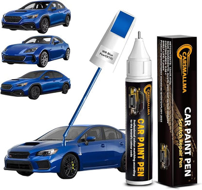 K7X WR Blue Pearl Car Touch Up Paint for Subaru, Color Accurate Car Paint Scratch Repair Pen Kit Quick & Easy Fix Vehicle Chips and Automotive Nicks Scuff