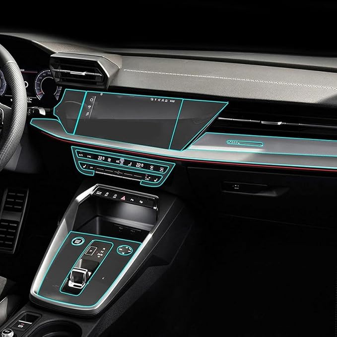 Pre Cutting car Interior PPF Paint Protection Film Console Transparent TPU Film for Audi A3 8Y S3 2020-2025