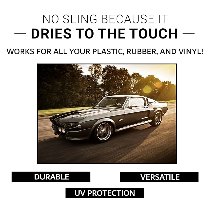 CAR GUYS Tire Shine Spray - The Perfect Deep Black Shine - Long Lasting Car Tire Dressing - No Sling & Dry to Touch - 18 Oz Kit with Applicator