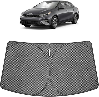 Proadsy Windshield Sun Shade Custom Fit K4 2025-2026 Ice Crystal Black Front Window Sunshade UV and Heat Blocker Foldable Visor Keeps Car Cooler for Summer Parking and Daily Use
