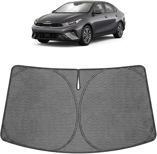 Proadsy Windshield Sun Shade Custom Fit K4 2025-2026 Ice Crystal Black Front Window Sunshade UV and Heat Blocker Foldable Visor Keeps Car Cooler for Summer Parking and Daily Use