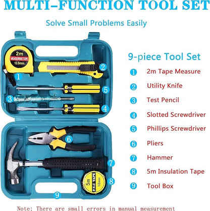 Emergency Roadside Kit for Car, Safety Kits for Cars With Jumper Cables | Premium Roadside Assistance Kit for Cars Headlamp Folding Shovel Safety Hammers Tow Rope Gifts for New Drivers Car Tool Kit
