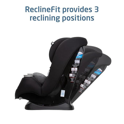 Maxi-Cosi Pria Max All-in-One Convertible Car Seat, Rear Facing Car Seat (4-40 lbs), Forward Facing Car Seat (22-65 lbs), High Back Booster Seat (40-100 lbs), Pure COSI, Essential Black