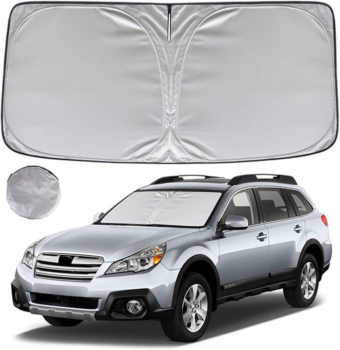 KAYZT Windshield Sun Shade for 2010-2014 Su-baru Outback Foldable Sunshade Front Window Custom Fit Car Accessories