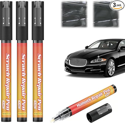 3Pack Weatherproof Magic Car Scratch Removal Pen,Auto Paint Repair Brush Kit,Car Paint Scratch Remover Pen,Easy to Use for All Car Colors & Surfaces