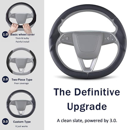 Steering Wheel Cover for Tesla Model Y Juniper (2025- Present) Model 3 Highland (2024- Present), Steering Wheel Accessories for Tesla Model Y Juniper / 3 Highland