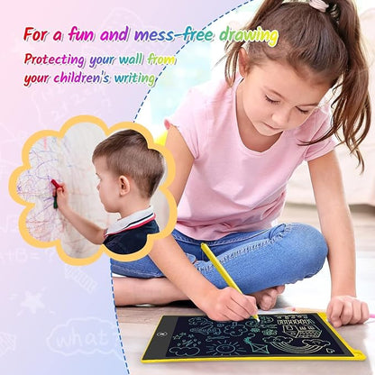 TECJOE 10 Inch 2 Pack LCD Writing Tablet, Colorful Doodle Board Drawing Tablet for Kids, No Mess Toddler Travel Learning Toys, Christmas Birthday Gifts for 3 4 5 6 7 8 Year Old Boys Girls Preschooler