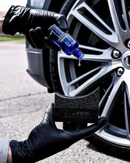 CARPRO CQUARTZ Blackout - Tire Coating and Dressing for Trim and Rubber, Polysiloxane and Durable on Unpainted Resin Materials (50mL)