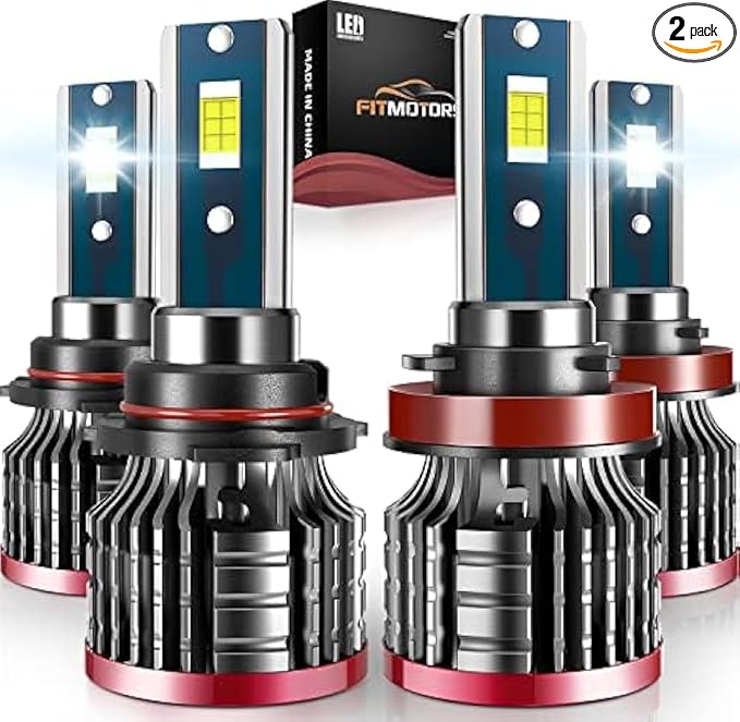 H11/H8/H9 9005/HB3 LED Bulbs,160W 32000 Lumens Bright,6500K Cool White LED Fog Light Halogen Replacement IP68 Waterproof, Pack of 4