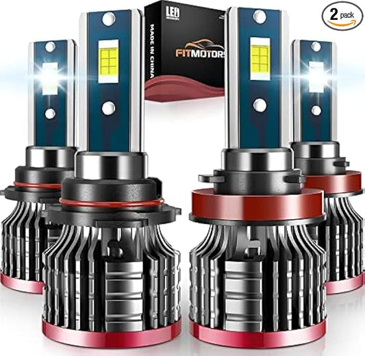 H11/H8/H9 9005/HB3 LED Bulbs,160W 32000 Lumens Bright,6500K Cool White LED Fog Light Halogen Replacement IP68 Waterproof, Pack of 4