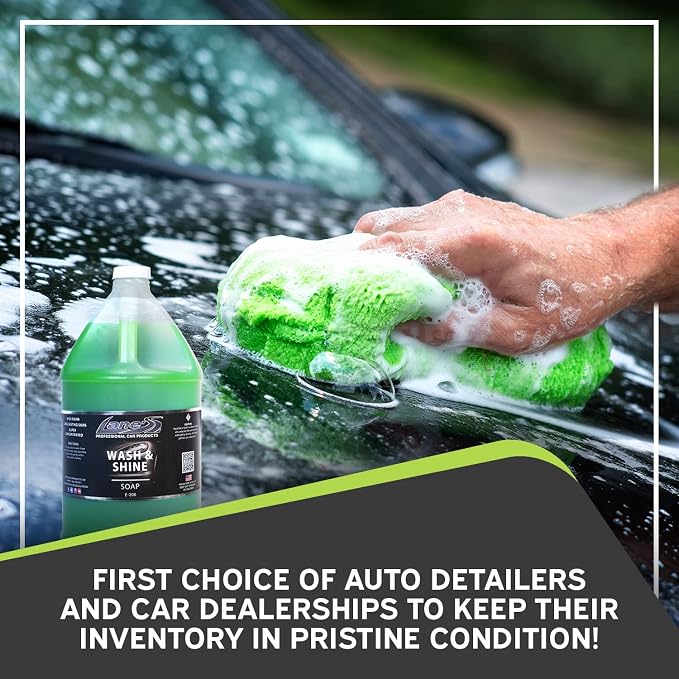 LANE'S Car Soap/Car Wax Soap The Perfect Wax Shampoo for Auto Detailing/Exterior Care Products/High Foaming with Gentle Formula/Concentrated Formula - 1 Gallon