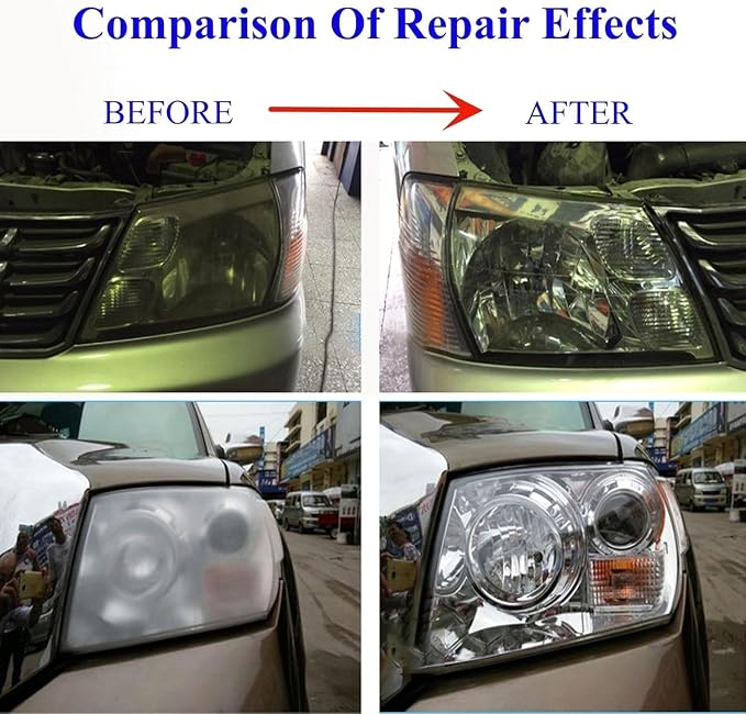 ROYWOO 1600g Car Headlight Restoration Liquid，Auto Headlight Scratch Restoring Fluid，Headlight Lens Polish Repair Liquid for Repair of Scratch,Yellowed, Haze, Cracked Headlamp