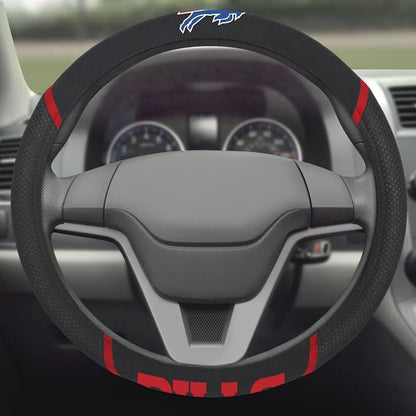 FANMATS NFL Unisex-Adult Embroidered Steering Wheel Cover