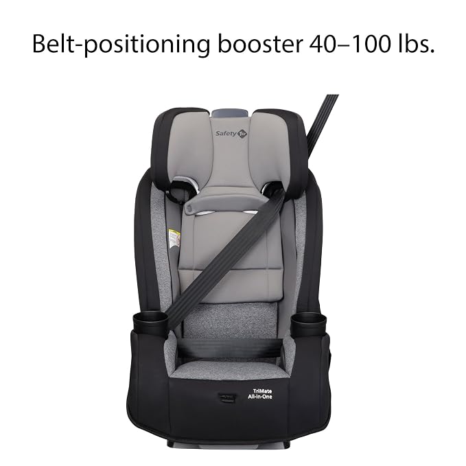 Safety 1st Convertible Car Seat, Convert from Rear to Forward Facing and Belt-Positioning Booster, High Street, From Birth to Age 10, TriMate