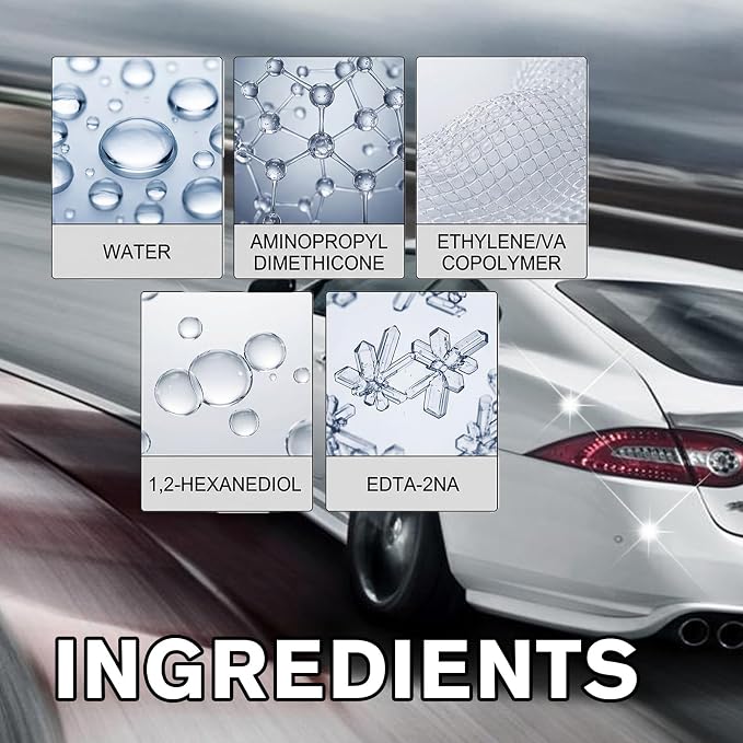 PTZ Crystal Serum for Cars – Advanced Graphene Ceramic Coating for Cars, Deep Gloss & Self-Cleaning Effect, 9H+ Hardness Anti-Scratch for Cars, Glass & Wheels (2PCS)