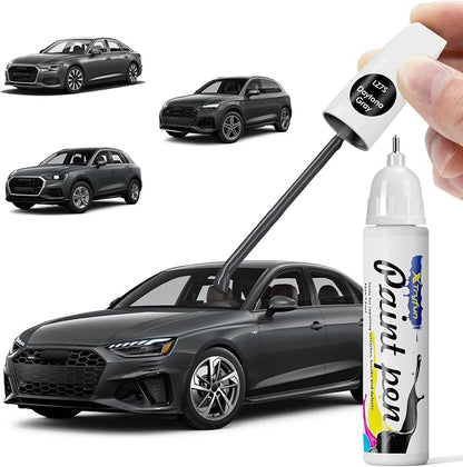 LZ7S Daytona Gray Touch Up Paint Compatible with Audi, DIY Car Paint Scratch Repair, Quick & Easy Fix Automotive Scratch Repair for Q3/Q5/Q7/Q8/A4/A5/A6/A7/A8/E-Tron/R8/TT