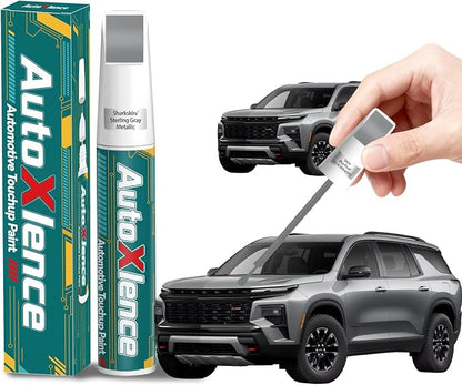 Sharkskin/Sterling Gray Metallic(GXD/WA130H) Touch Up Paint Compatible with Chevrolet Car Paint Pen Scratch Repair Automotive Scratch Remover Fix Exact Color Match