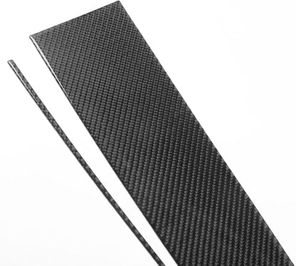 Premium Carbon Fiber Compatible with Ford Edge 2011-2014 2012 2013 SEL/Limited/SE/Sport Accessories Car Co-Pilot Storage Box Upper Trim Panel Cover Interior Trim Sticker Decal Black 2PCS