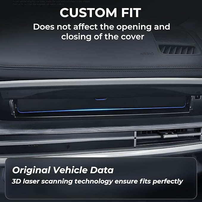 Upper Glove Box Organizer for Hyundai Santa Fe 2026 2025 2024, Interior Accessories Passenger Side Storage Drawer Box Organizer Insert Tray for 2024-2026 Santa Fe, Black