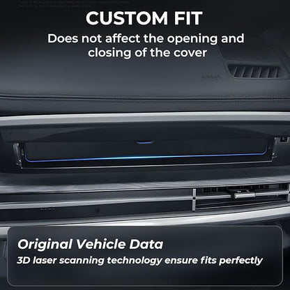 Upper Glove Box Organizer for Hyundai Santa Fe 2026 2025 2024, Interior Accessories Passenger Side Storage Drawer Box Organizer Insert Tray for 2024-2026 Santa Fe, Black