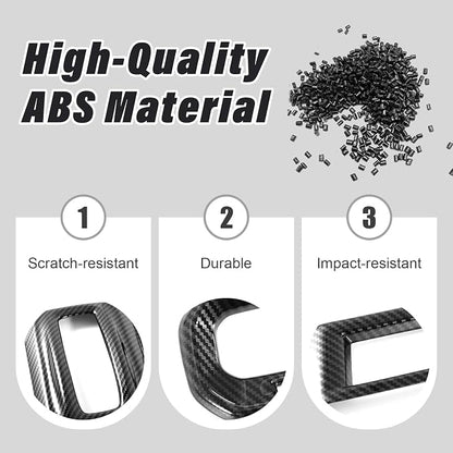 Interior Trim Kit for Honda Pilot 2023-2026 Carbon Gear Shift Panel Cover AC Vent Dash Trim