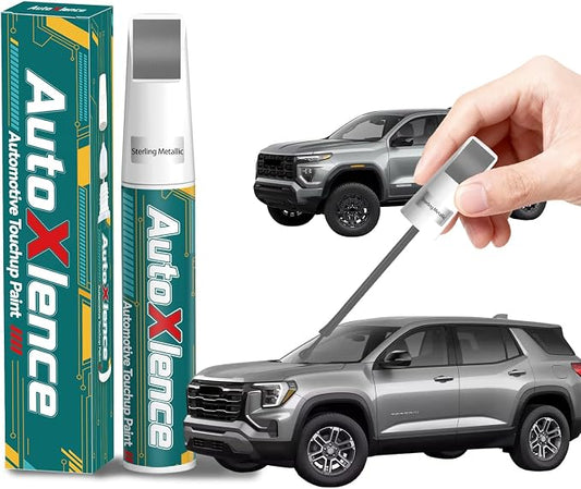 Sterling Metallic(GXD/WA130H) Touch Up Paint Compatible with GMC Car Paint Pen Scratch Repair Automotive Scratch Remover Fix Exact Color Match