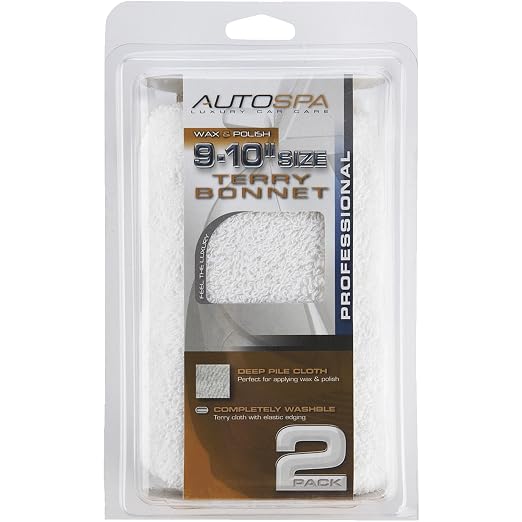 Powermatic AutoSpa 40402AS Cotton Terry 9-10" Polishing Bonnet