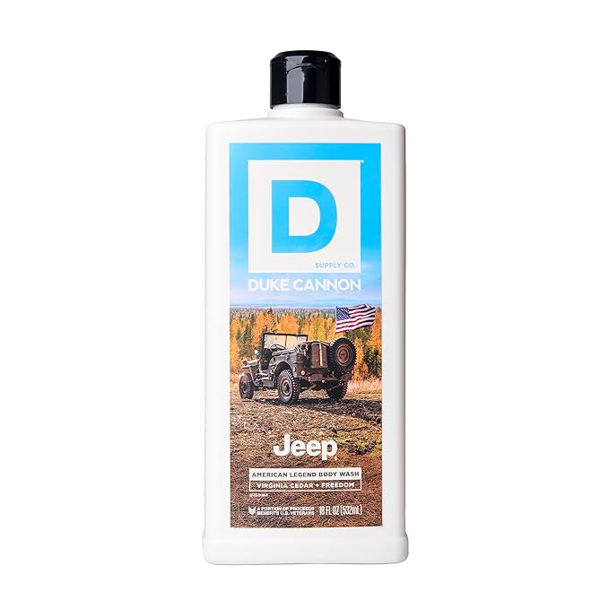 Duke Cannon Supply Co. Body Wash for Men – Jeep National Parks American Legend Scent – Thick, High-Viscosity Men's Body Wash