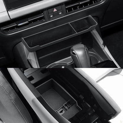 CDEFG 2Pcs for 2026 Mazda CX5 Center Console Organizer for 2026 Mazda CX-5 (S/Select/Preferred/Premium/Premium Plus) Accessories Middle Console Double Trays Storage Box