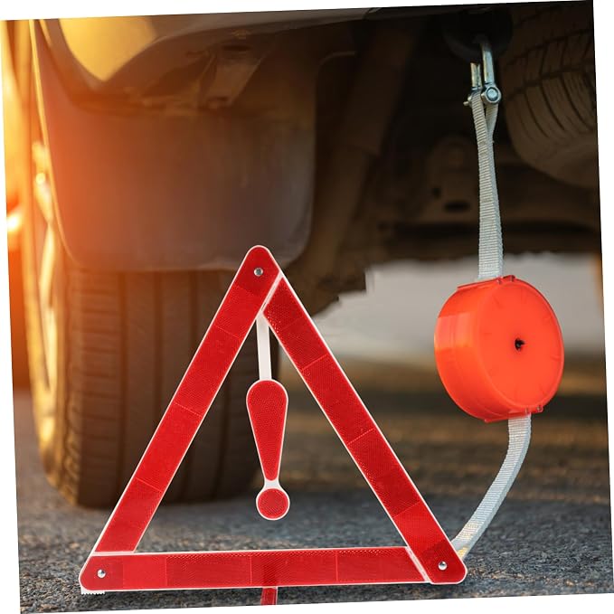 2pcs Car Warning Triangle Kit Folding Safety Reflectors for Roadside Emergency Durable and Portable Roadside Assistance Sign Essential Vehicle Safety Equipment