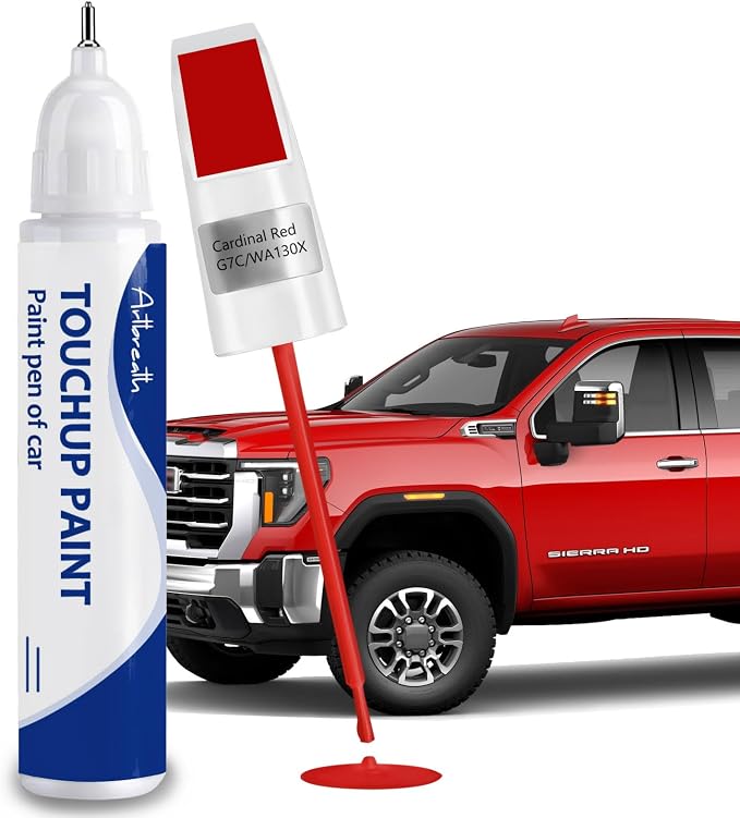 Cardinal Red(G7C/WA130X) Touch Up Paint for GMC-Exact Match–Chips and Nicks Car Paint Scratch Repair Kit Automotive Paint Pen for Sierra 1500/2500 HD/Acadia/Canyon/Savana/Terrain