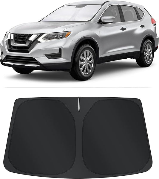 TINGLU Sun Shade for Nissan Rogue 2014-2020(NOT for Rogue Sport & 2021 Rogue 3rd Gen. T33) Accessories Windshield Sun Shade Window Shade UV Rays Protection Sun Visor Cover