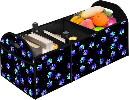 Galaxy Collapsible Trunk Organizer Automotive Storage Car Multicompartment Large Capacity