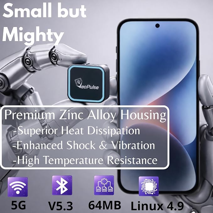 C-Pro [Native USB-A] Wireless CarPlay & Android Auto Adapter – for Cars with Wired Systems – Dual Memory, Ideal for Couples – Zinc Casing to Prevent Overheating – 2-in-1 Dongle
