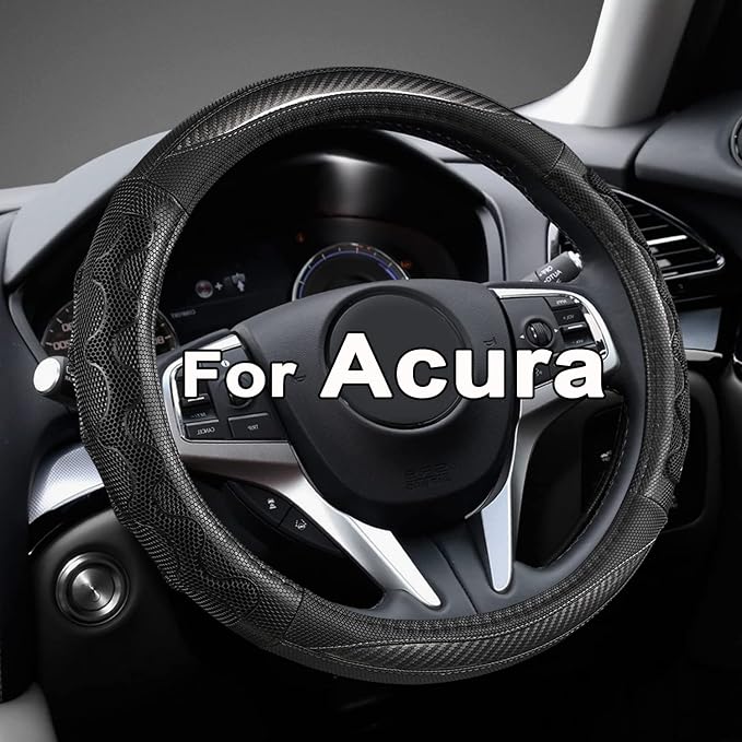 GIANT PANDA Steering Wheel Cover for Acura RDX and MDX, Car Steering Wheel Cover for Acura TLX and TL - Gray