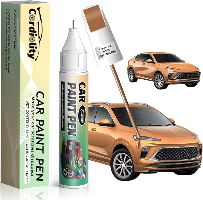 Copper Ice Metallic(G98/WA190J) Touch Up Paint Pen for Buick,Car Paint Scratch Repair Pen Quick and Easy Fix Auto Paint Scratch