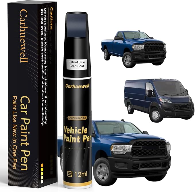 Touch Up Paint for Ram Patriot Blue Pearl-Coat(PPX/RPX) Car Touch Up paint Genuine Exact Color Code Compatible With Ram Vehicle