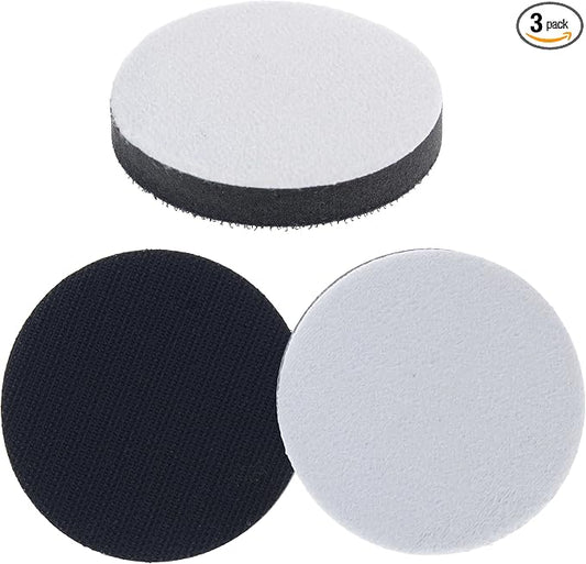 Dura-Gold Pro Series 3" x 10mm Soft Density Interface Pad, 3 Pack - Hook & Loop Foam Protection Cushion, Used Between Sander Sanding Discs, Polisher Polishing Pads & Backing Pads, Drill - Auto Detail