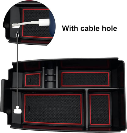 Center Console Organizer Interior Storage Box Fits for Ford Escape 2020 2021 2022 2023 2024 2025 2026 and 2021 2022 2023 2024 2025 2026 Bronco Sport Accessories