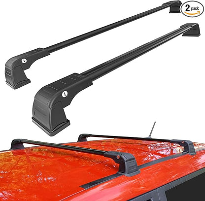 Roof Rack Cross Bar Compatible with Kia Soul 2014 2015 2016 2017 2018 2019 Roof Rack Cross Bars Aluminum Adjustable Roof Rack Rail